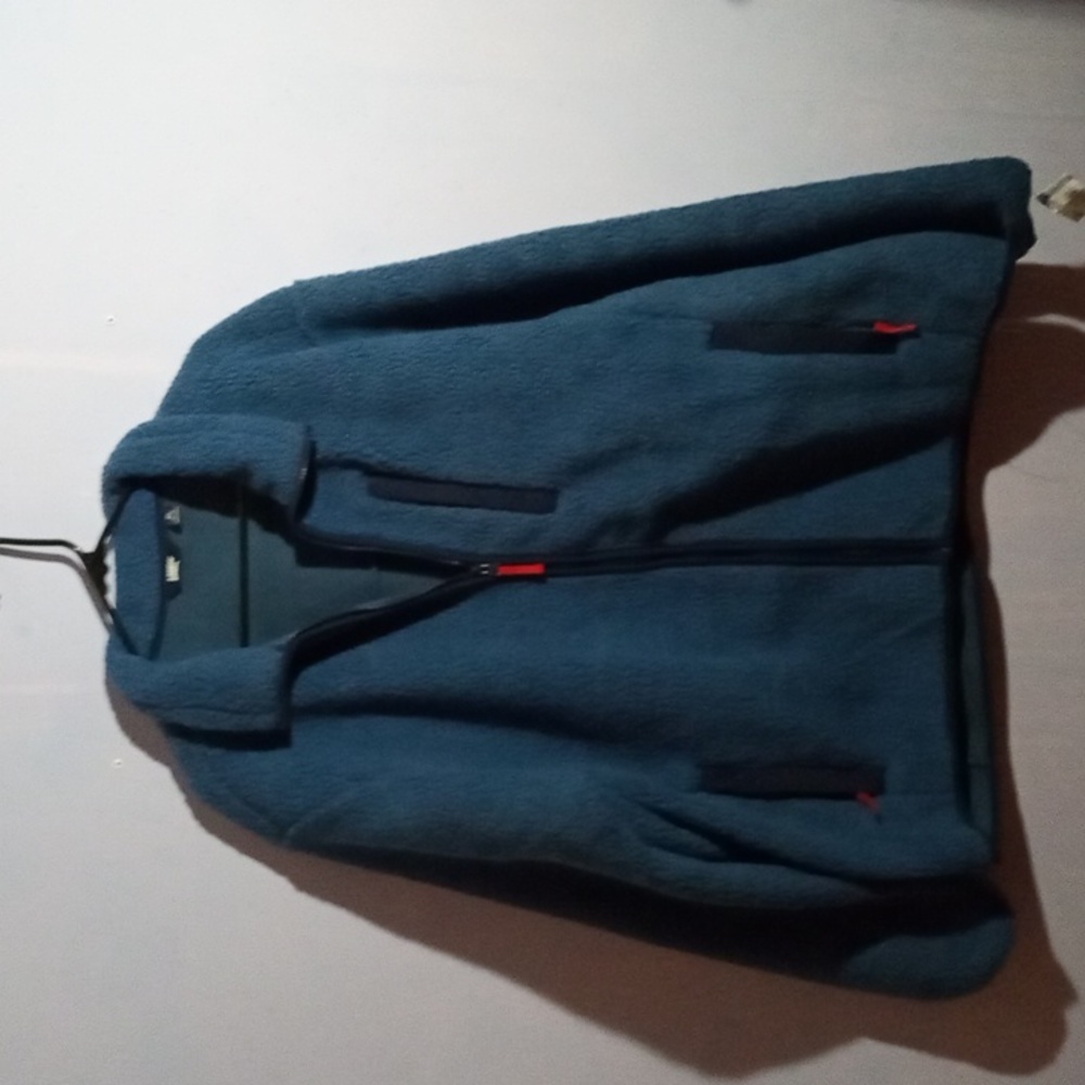 Lands' End xl 46-48 zipper up jacket Blue